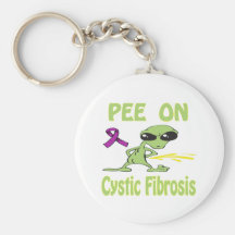 Kissa på Cystic Fibrosis Keychain Nyckel Ring