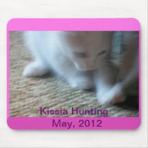 Kissia (liten flickakattunge) som jagar Mousepad Musmattor