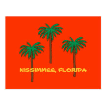 KISSIMMEE FLORIDA palmträdvykort