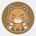 Kitsune klistermärke