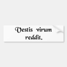 Kläder gör mannen bildekal