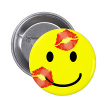"KLÄMMER FAST kissey" SMILEY FACE Nål