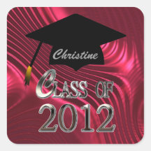 Klassificera av studenten 2012sälar fyrkantigt klistermärke