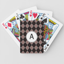 KlassikerArgyle Monogrammed leka kort Kortlek