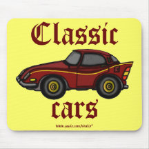 Klassikerbilar kyler mousepad mus mattor