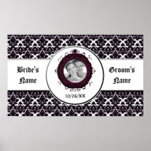 Klassikerdamast antyder av violeten (bröllop) print