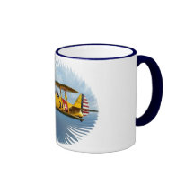 klassikerflygplan kaffe koppar