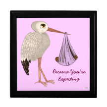KlassikerStork (rosa) 2 (baby shower) Minnessakar