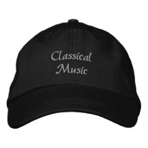 Klassisk musik broderad baseballmössa kepor