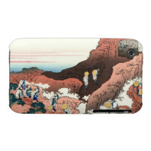 Klättra på Mount Fuji Katsushika Hokusai iPhone 3 Case-Mate Cases