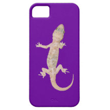 KlättringGecko på lilor iPhone 5 Cases