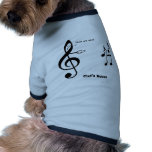 Klaven noterar hund t-shirt