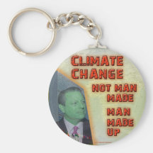 Klimatförändring är konstgjort övre nyckelringar