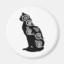 Klimt stilkatt kylskåpsnagnet