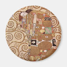 Klimt - Werkvorlagen zum Stocletfries Magnet För Kylskåp