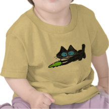 Klipp den svart katten och hans leksakmus t-shirts