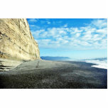 Klippa och strand, Punanaiki, södra ö Photo Cutout