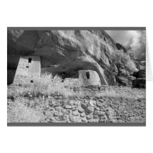 Klippaslott, nationalpark för Mesa Verde Hälsnings Kort