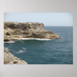 Klippor av Barbados Affisch