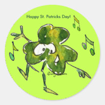Klistermärke för rulle 11 för Shamrock n för dans 