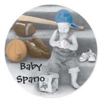klistermärke logotyp, baby Spano klistermärken