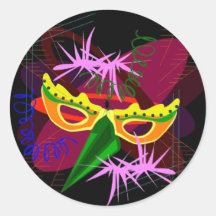 Klistermärke-Mardi Gras