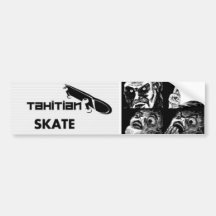 klistermärkeursinnetecknad tahitian skridsko bildekaler