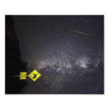 Klocka för Perseids Fotografiska Tryck