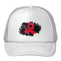 Klottrar det röda bandet för AIDS med Mesh Kepsar