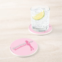Knackas upp knockout- baby shower Mamma-till- Dryck Underlägg