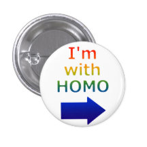 "Knäppas jag förmiddagen med HOMOEN" Nål