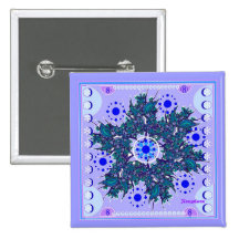 "KNÄPPAS PERIWNKLE 8" MANDALAEN PINBACK PINS