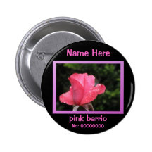 Knäppas - rosa barrio - rosa ros nål