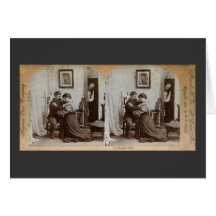 Knuffa det fulla Stereoview för ärmar kortet - vin
