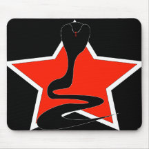 Kobra med den röda stjärnan Mousepad Musmatta