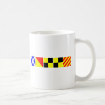 Kodifiera flaggamollyen kaffe kopp