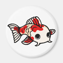 Koi design kylskåpsnagnet