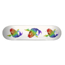 Koi fisk anpassad skate board