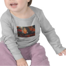 Koi fiskglidljud bland den stilla grönten bevattna tshirts