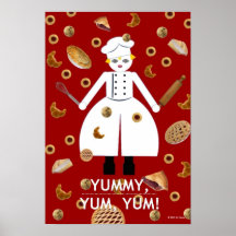 Kök SMASKIGA Martzkin ", YUM, YUM!", Affisch