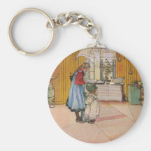 "Kök" vid det Carl Larsson konsttrycket Nyckelring