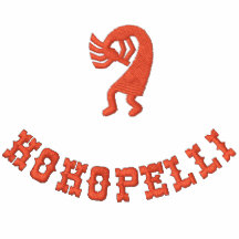 Kokopelli broderade tshirten och dräkt pikétröjor