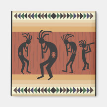 Kokopelli stam- design magnet för kylskåp