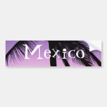 Kokosnötter i vinden; Mexico souvenir Bildekaler