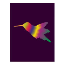 Kolibri hummingbird postkarte