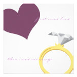 KOM FÖRST LOVE--PURPLEinbjudan