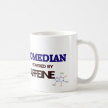 Komiker som drivas av koffein kaffe mugg