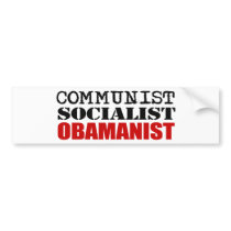 KOMMUNIST SOCIALIST, OBAMANIST bildekaler