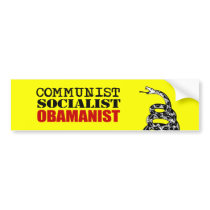 KOMMUNIST SOCIALIST, OBAMANIST bildekaler