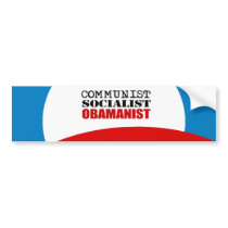 KOMMUNIST SOCIALIST, OBAMANIST bildekaler